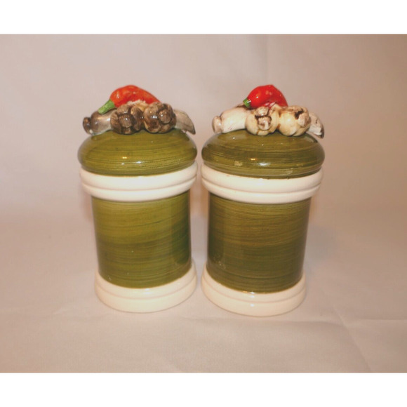 Vintage Arnart 5th Avenue Garden Harvest Salt Pepper Shakers Hand Painted #1901 - Picture 2 of 10